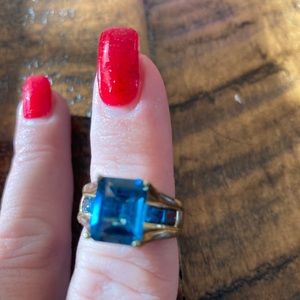Beautiful blue topaz ring.
